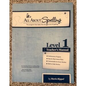 All About Spelling Level 1 Teacher's Manual Homeschool Curriculum